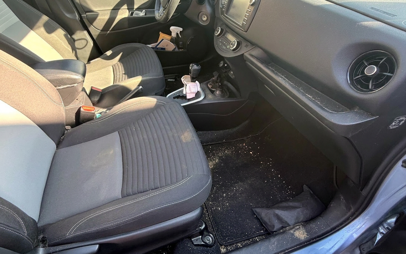 Vorher: ungepflegtes Fahrzeug